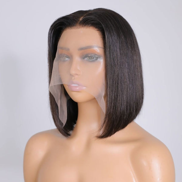 Bob wig - Human Hair - Black