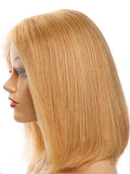 Bob-Wig - Human Hair - Honey blond
