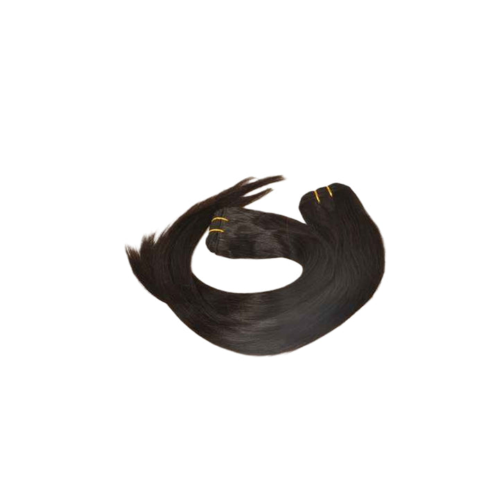 Perruvian Human Hair Extension - Black | Bone Straight Human Hair Bundles