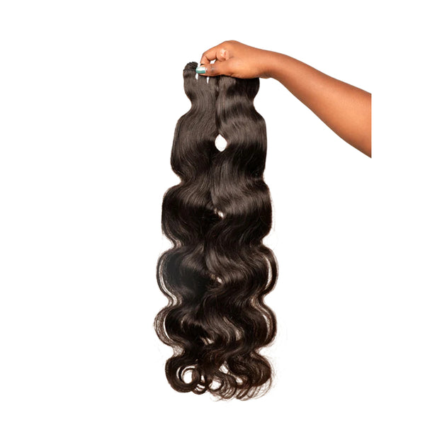 Virgin Hair Boday Wave - Black | Body Wave Clip in Hair Extensions