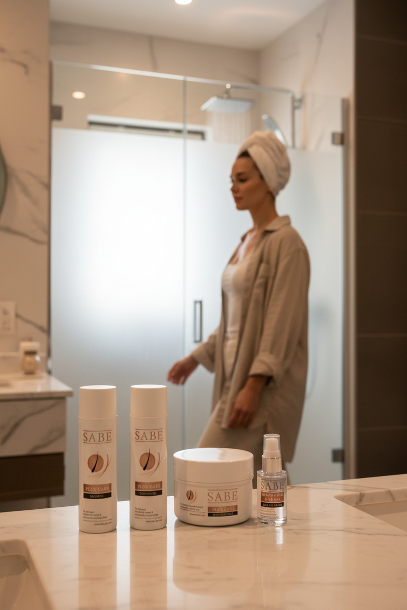 SABE Plex Care - Full Routine Vanity Scene